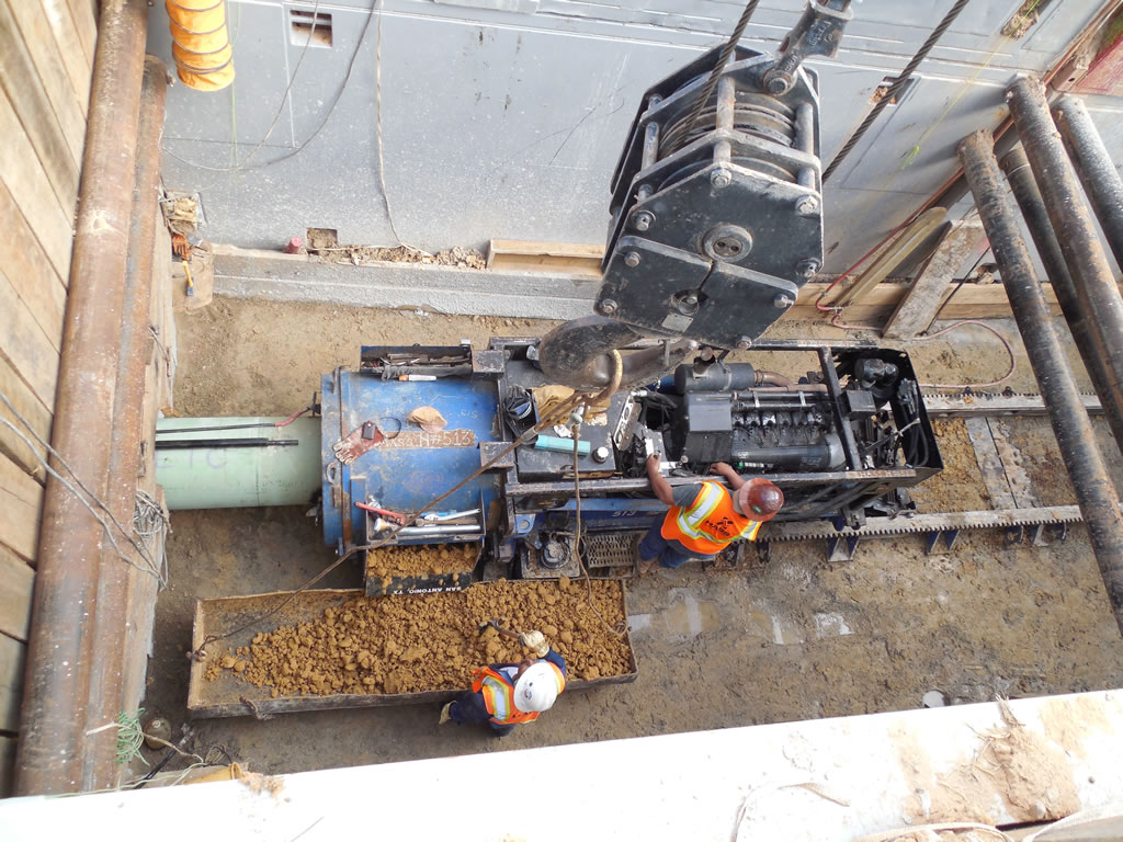 Auger Boring Specialist HASS bores tunnels horizontal  and directional drilling in San Antonio Texas